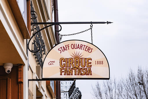Semi-Circle Signage